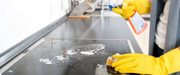 Detailed deep clean of a kitchen